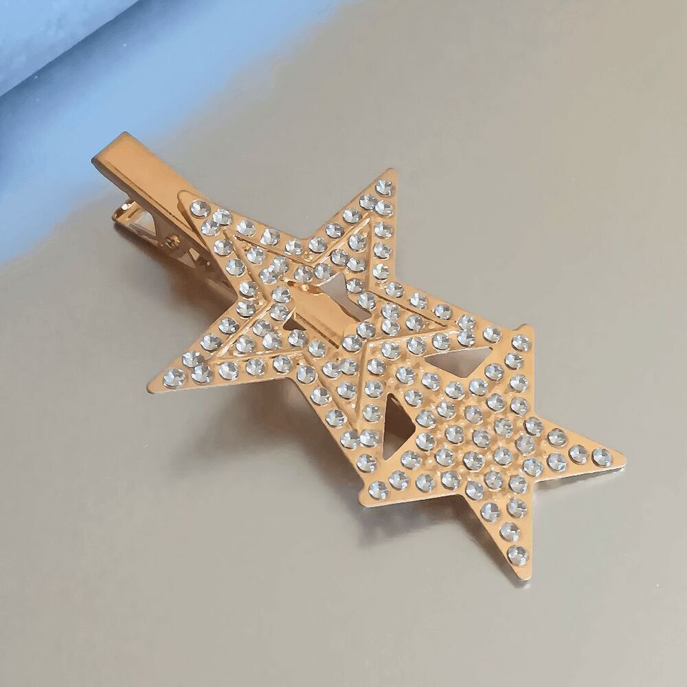 Three Pieces Star Pin Hair Accessory Set - Picture 4 of 13